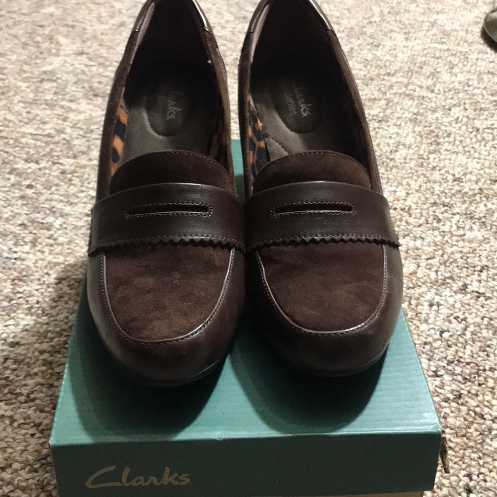 Clarks leather shoe